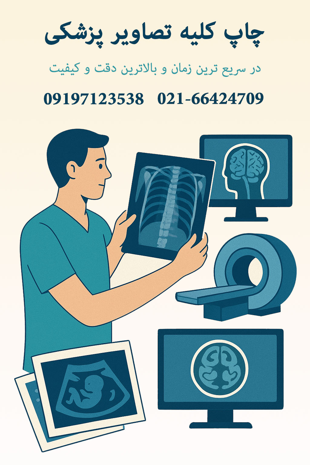 چاپ پرینت -کلیشه - رادیولوژی-ام ار آی