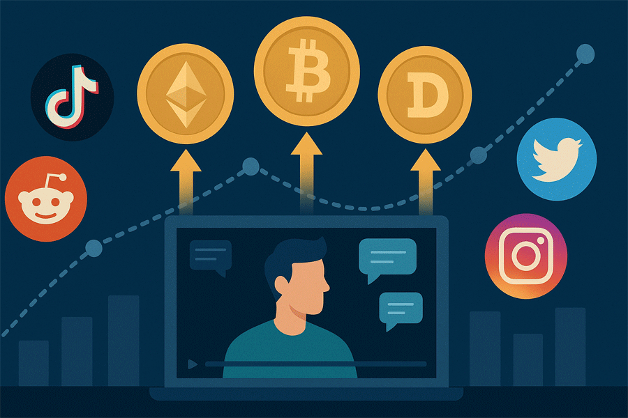 شبکه‌های اجتماعی و رمزارز نسل Z