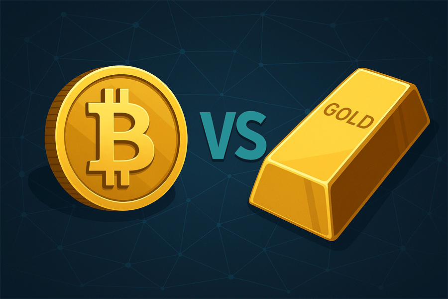 ترجیح بیت‌کوین به طلا