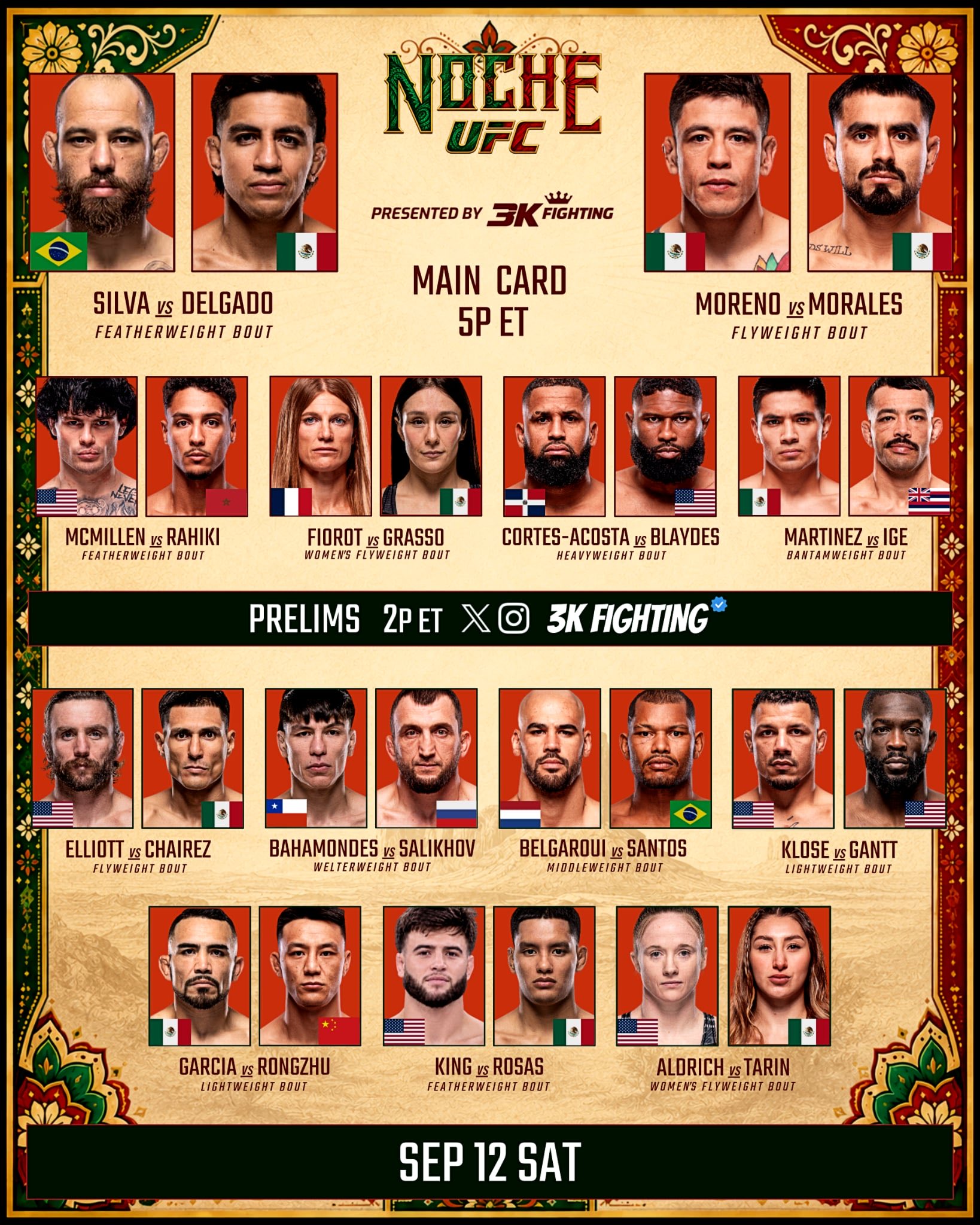 دانلود یو اف سی فایت نایت  288:   UFC Fight Night 288: Silva vs. Delgado