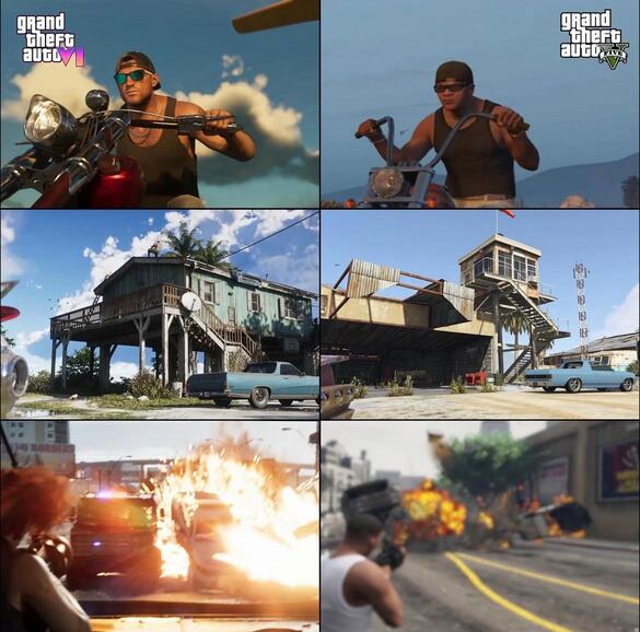 مقایسه gta6 و gta5